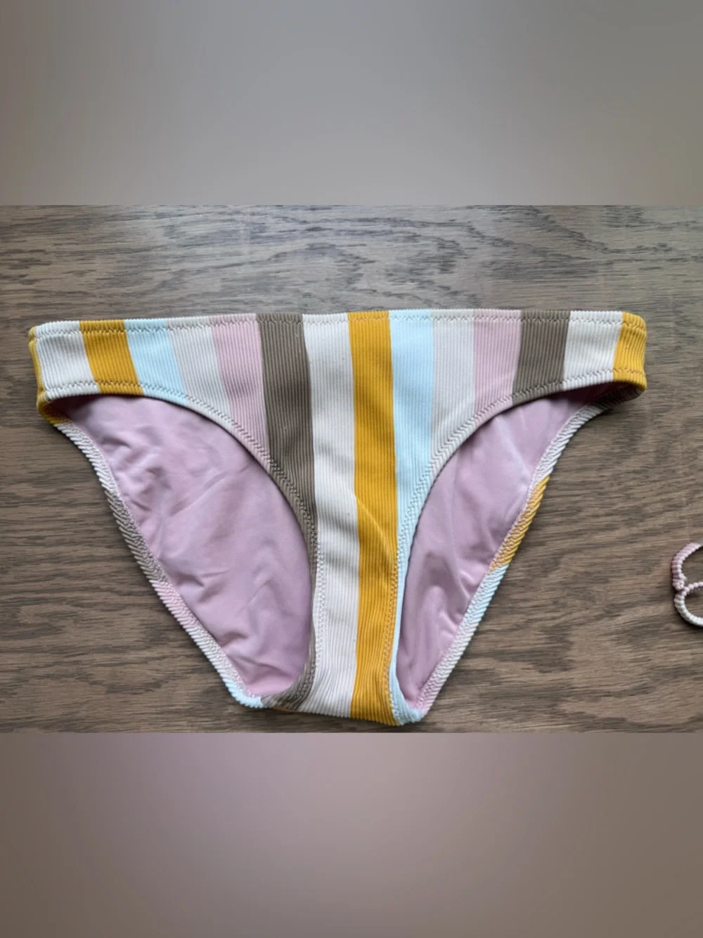 Aerie Ribbed Longline Bandeau Bikini Top + Bottoms